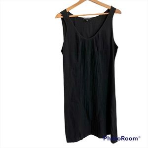 Eileen Fisher Casual Sleeveless Linen Blend Black Dress size Medium